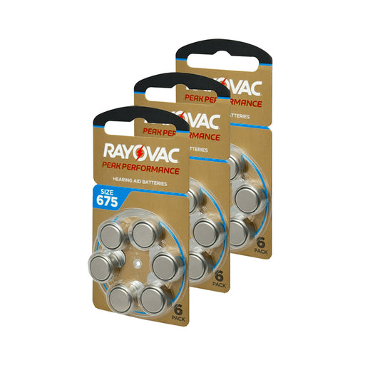 Bateria Pila 675 Auxiliar Auditivo Peak Performance (pqt 18 pilas)
