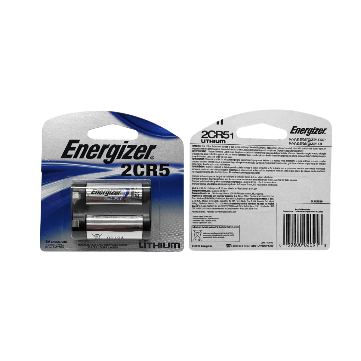 Pila Bateria Energizer de Litio 2CR5
