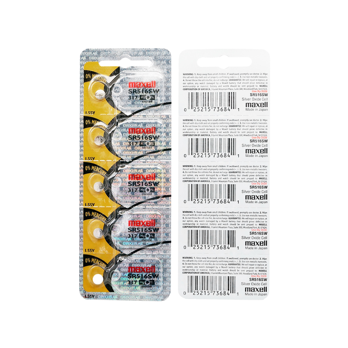 Bateria 5 Pilas para reloj 317 SR516SW 1 Blister Pila Reloj Botón