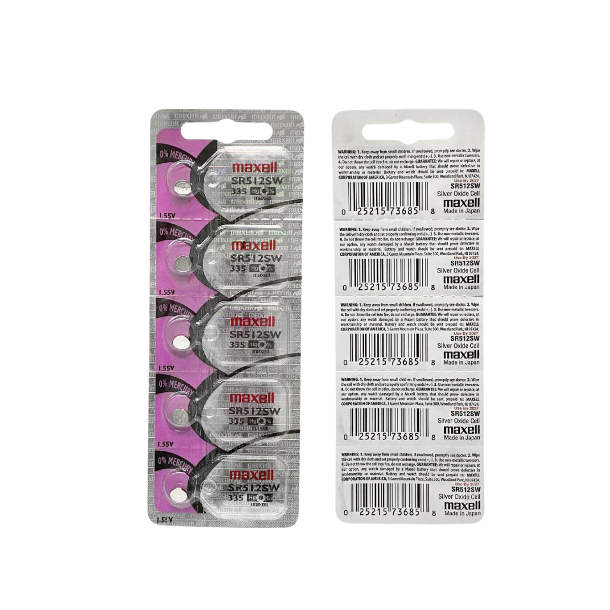 Pilas para reloj 335 (SR512SW)