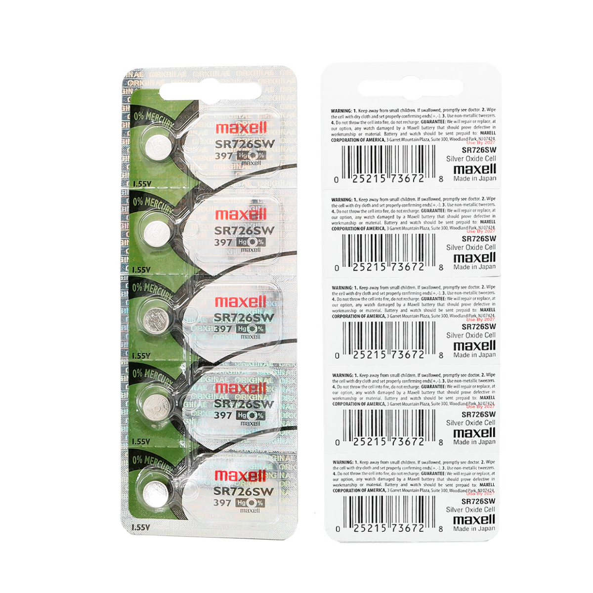 Bateria Pila Para Reloj 397 Maxell 1 Blister Boton Sr726sw