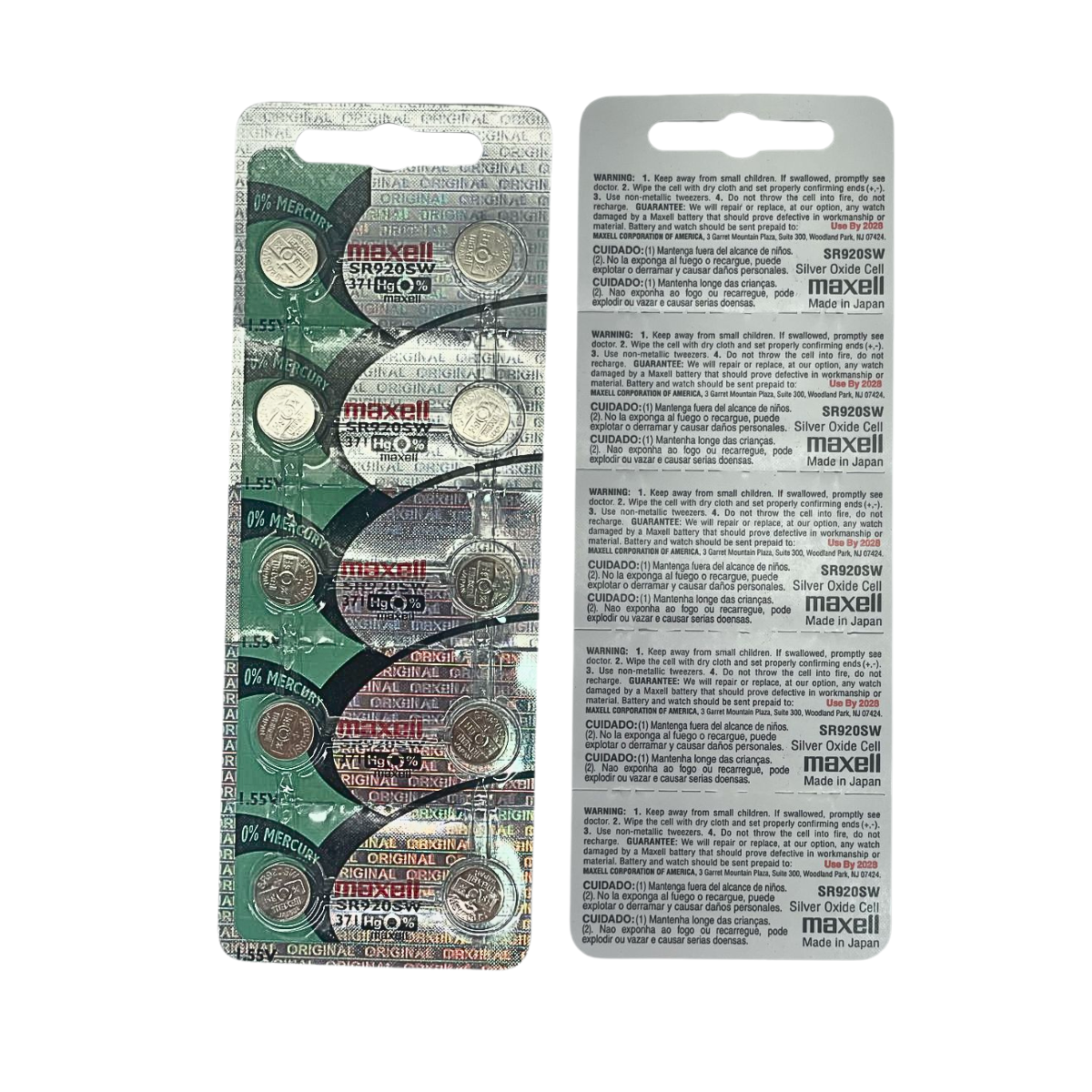 Bateria 10 Pilas para reloj 371 (SR920SW) 1 Blister Pila Boton