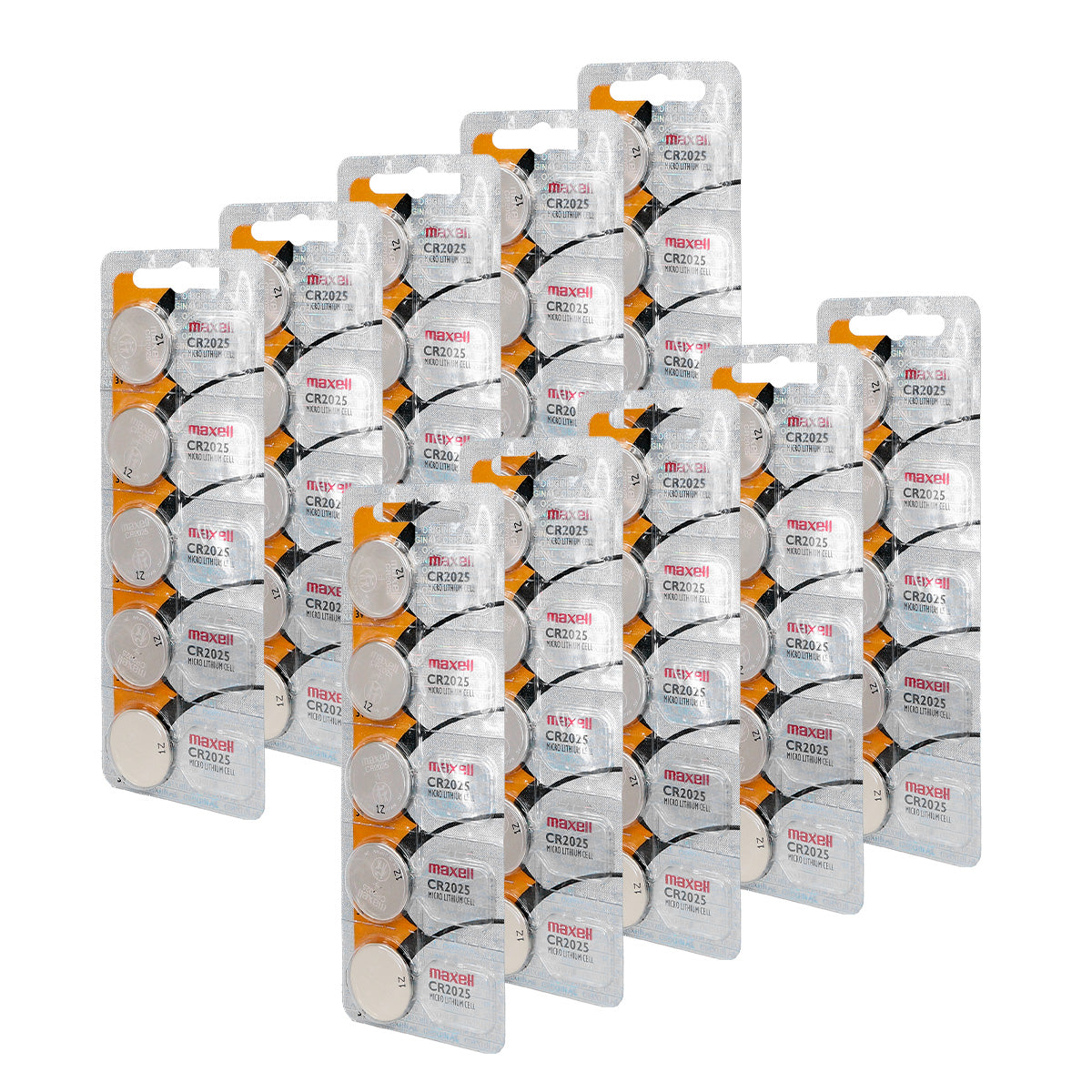 Bateria 50 Pila de Litio CR2025 10 Blister Pila de Reloj Pila de Boton