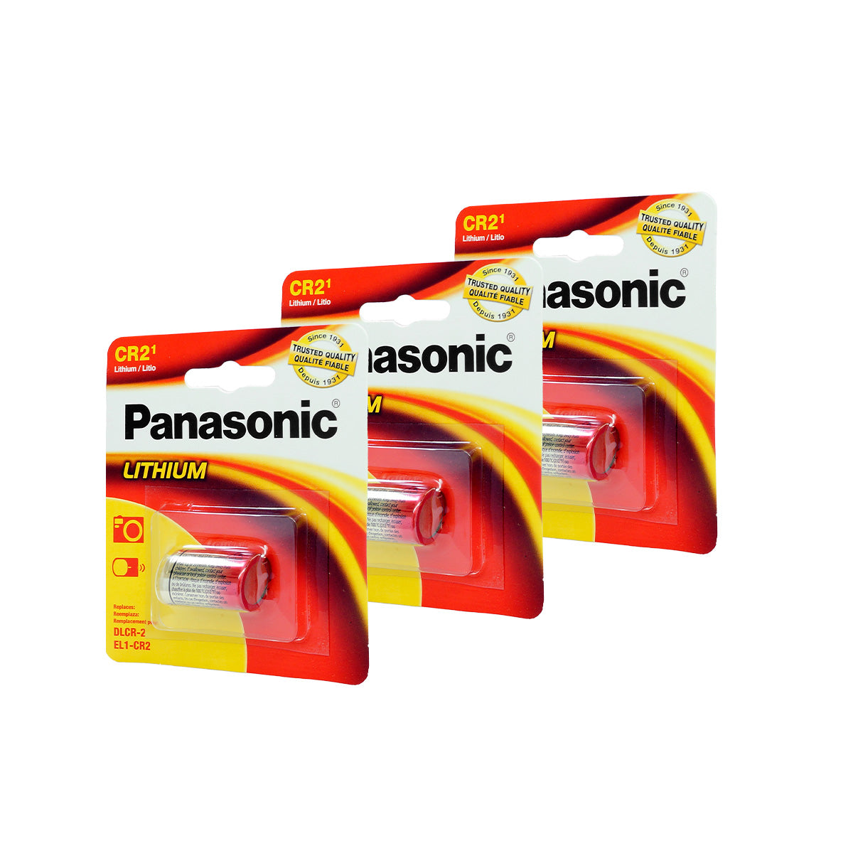 Pila de litio PANASONIC CR2 3.0 V 850 mAh DLCR-2 Li-MnO₂ - Pilas y Pila de litio PANASONIC CR2 3.0 V 850 mAh DLCR-2 Li-MnO₂ - Pilas y