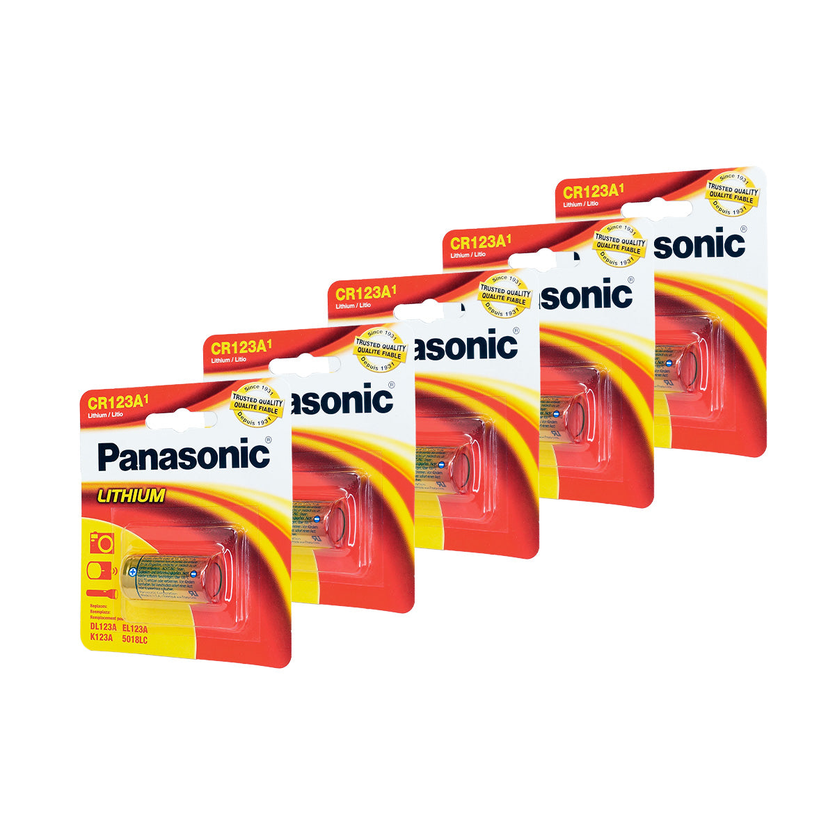 Bateria 5 Pilas De Litio CR123A Panasonic Para Camara