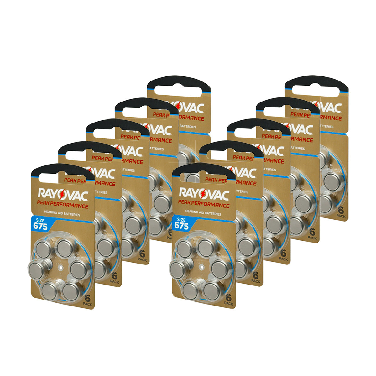 Bateria Pila 675 Auxiliar Auditivo Peak Performance (pqt 60 pilas)