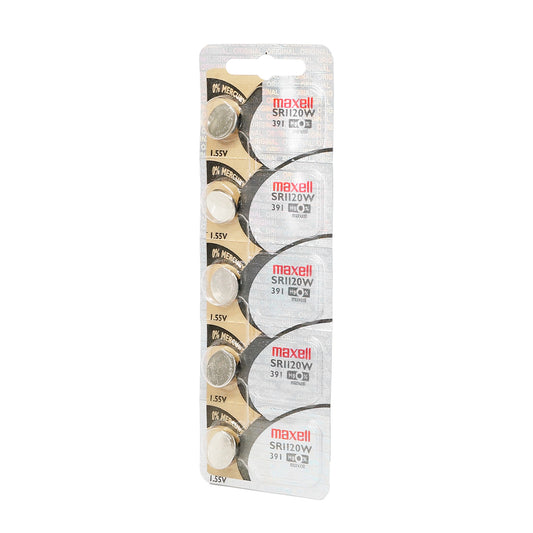 Bateria 5 Pila Para Reloj 391 Maxell 1 Blister Boton SR1120w