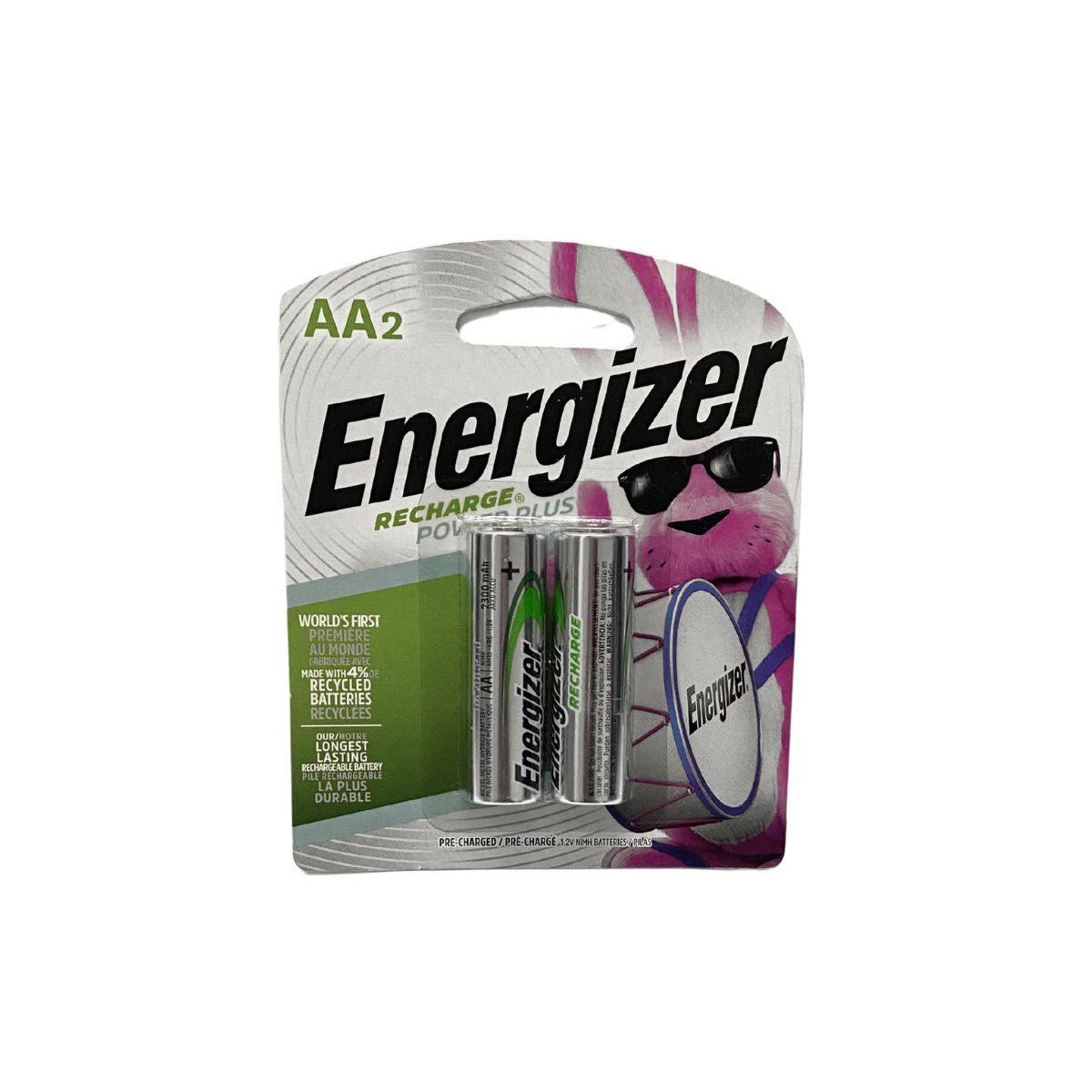 2 Pilas Bateria Energizer Recargables AA