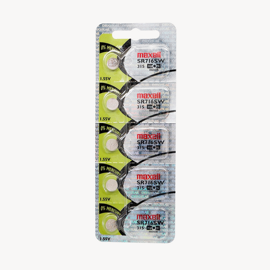 Bateria 5 Pila para reloj Maxell 315 SR716SW 1 Blister Pila de Botón