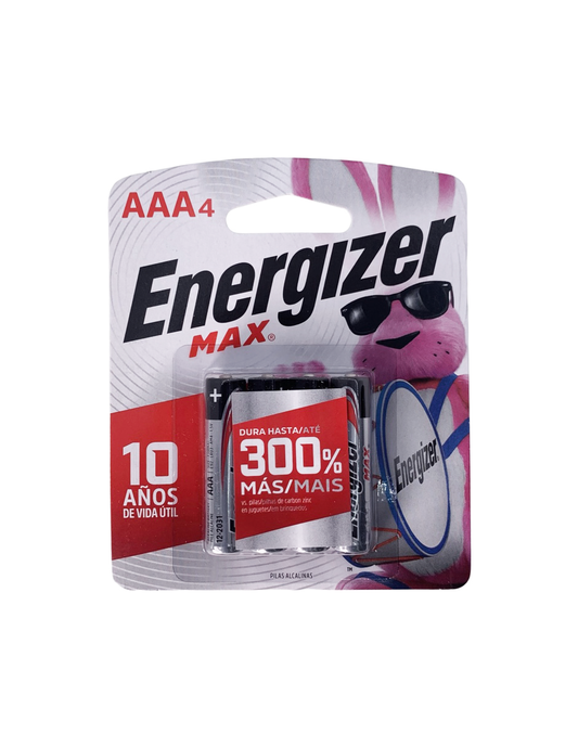 Pilas Triple AAA - Alcalina Energizer