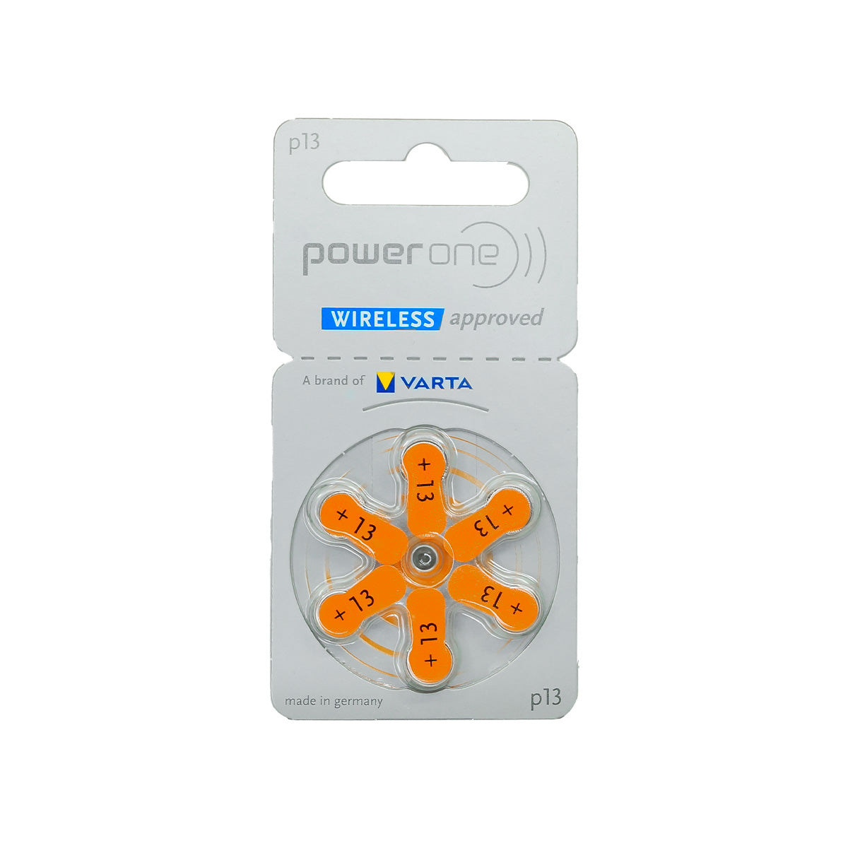 Bateria Pila 013 Power One para Auxiliar Auditivo 1 Blister 6 Piezas