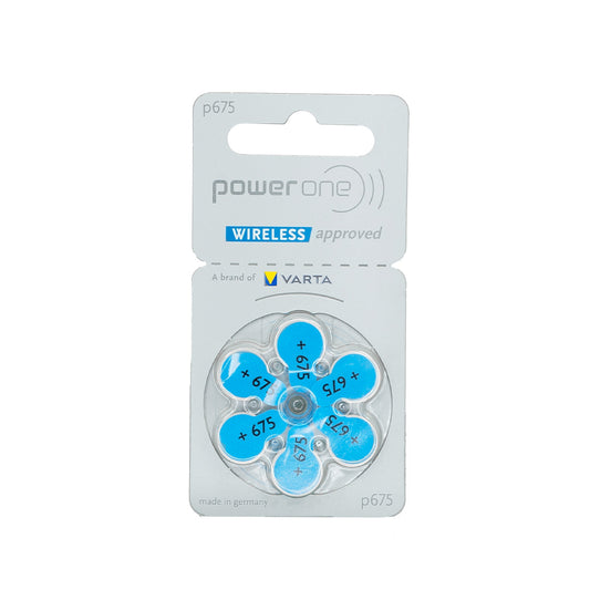 Bateria 6 Pila 675 Para Auxiliar Auditivo Power One 1 Blister