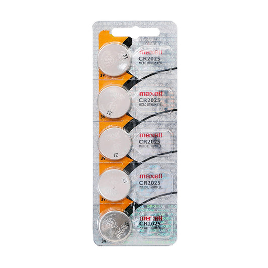 Bateria 5 Pilas Litio CR2025 Pila de Reloj Boton 1 Blister