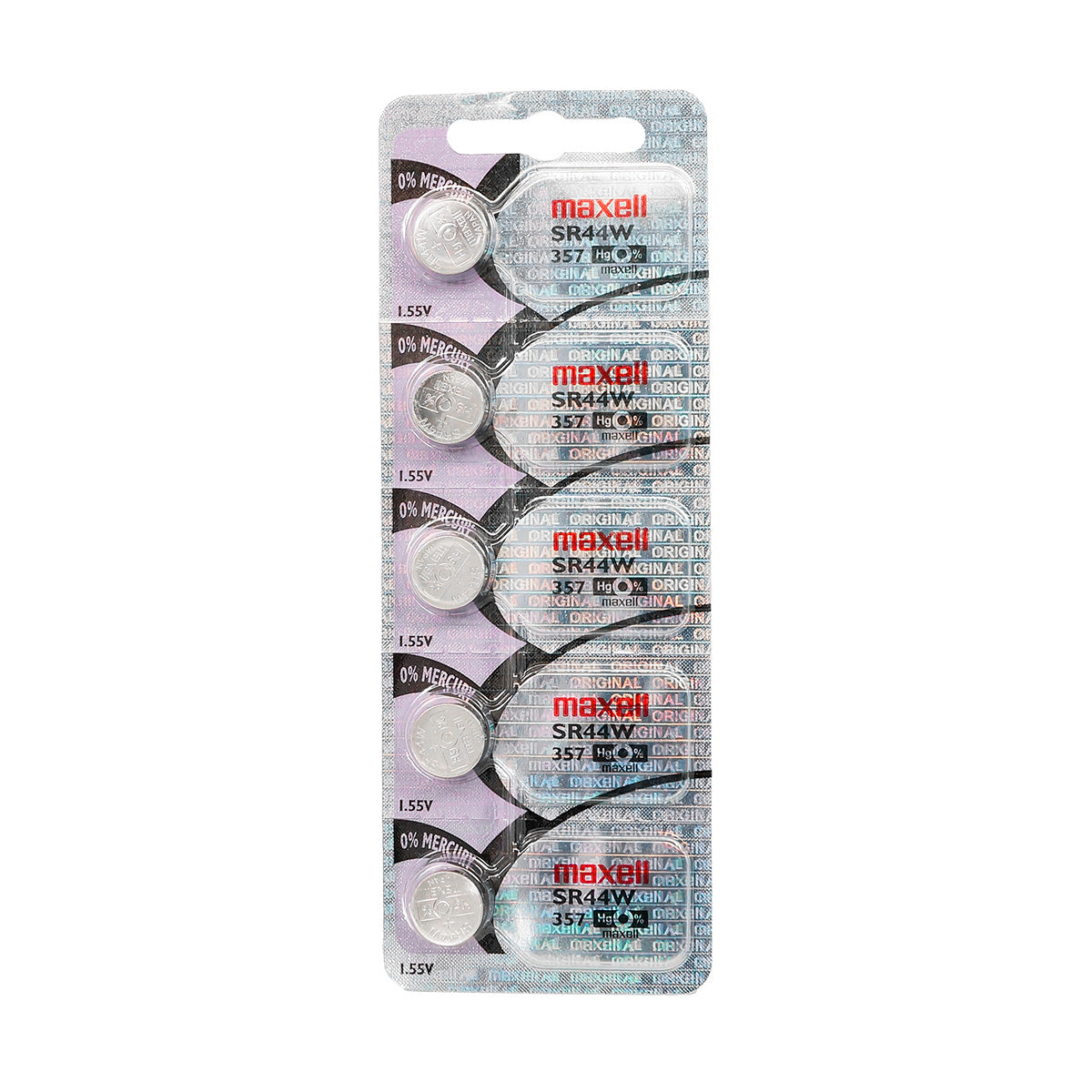 Bateria 5 Pila Para Reloj 357 Maxell 1 Blister Boton SR44W