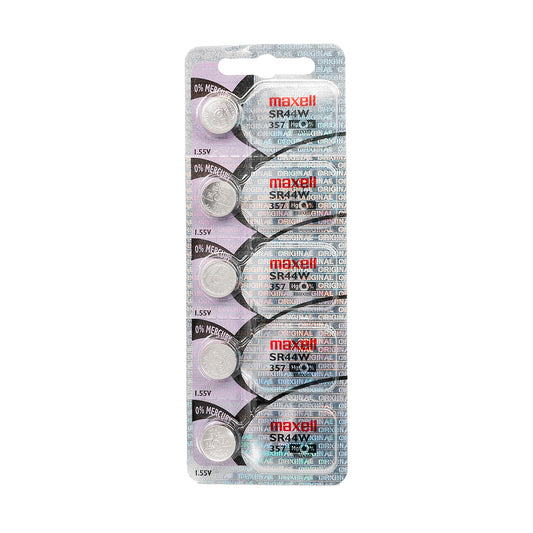 Bateria 5 Pila Para Reloj 357 Maxell 1 Blister Boton SR44W
