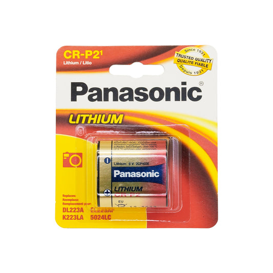 Bateria 1 Pila Cr-p2 Litio Panasonic Rectangular Para Cámara