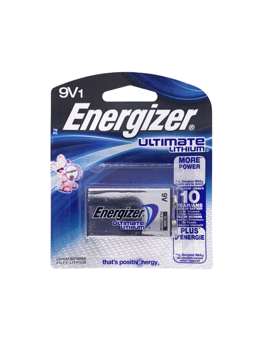 Pila Cuadrada 9V Energizer Litio