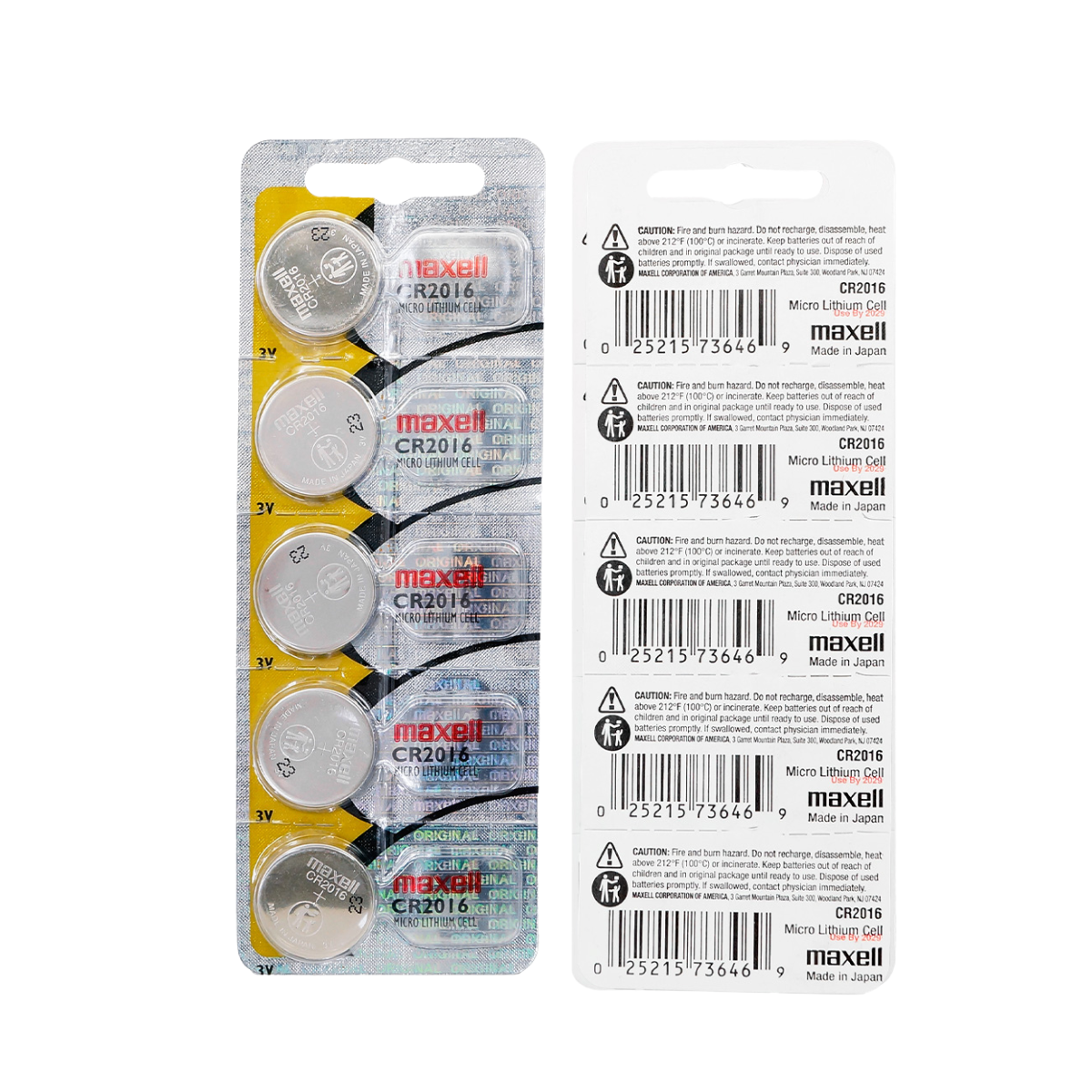 Bateria 5 Pila de Litio CR2016 1 Blister Pila Reloj Boton