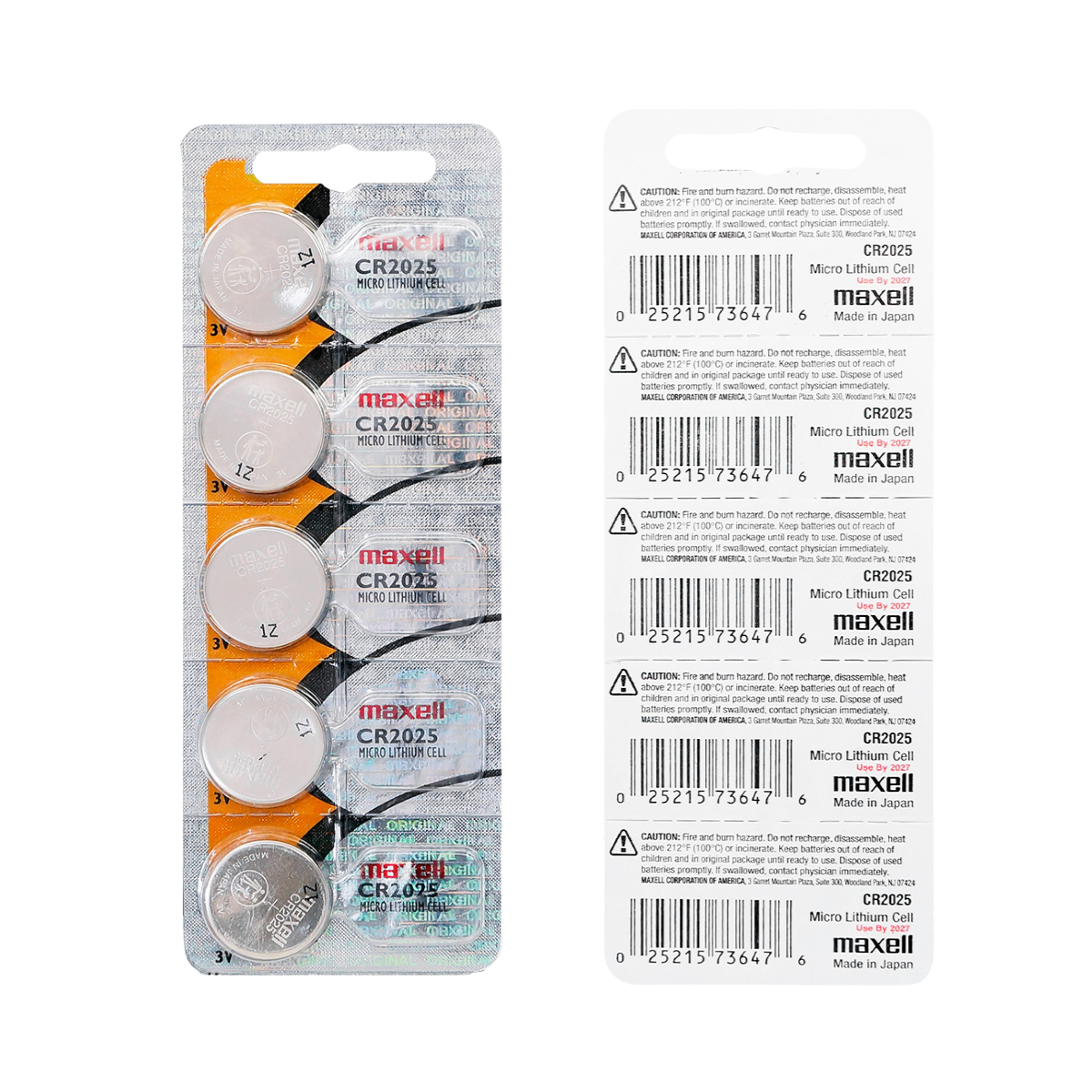 Bateria 100 Pila de Litio CR2025 20 Blister Pila de reloj Pila de Boton