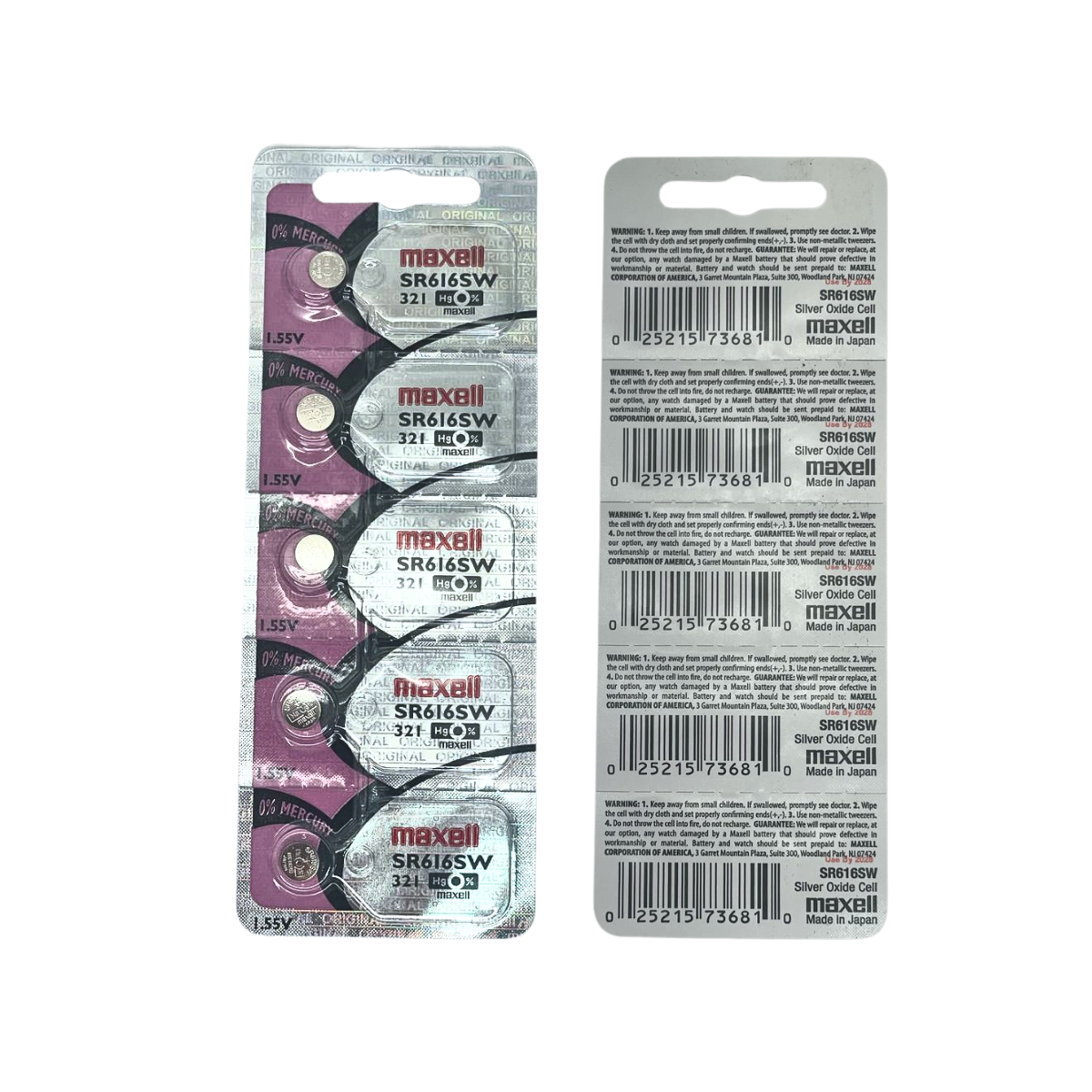 Bateria 5 Pilas para reloj 321 (SR616SW) 1 Blister Pila de Botón
