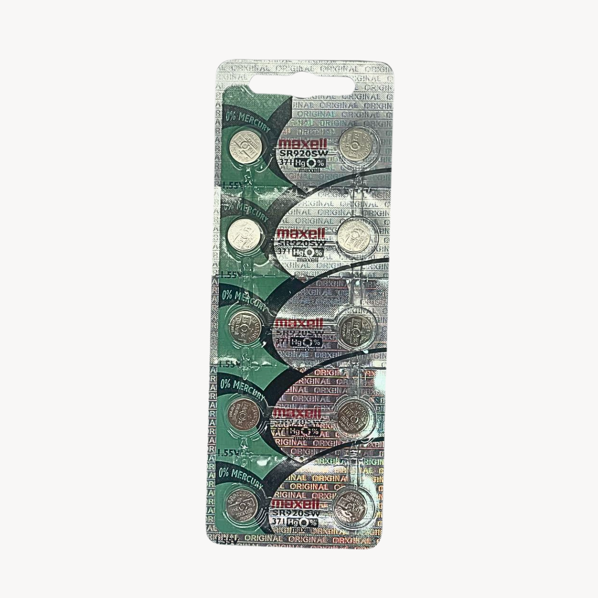 Bateria 10 Pilas para reloj 371 (SR920SW) 1 Blister Pila Boton