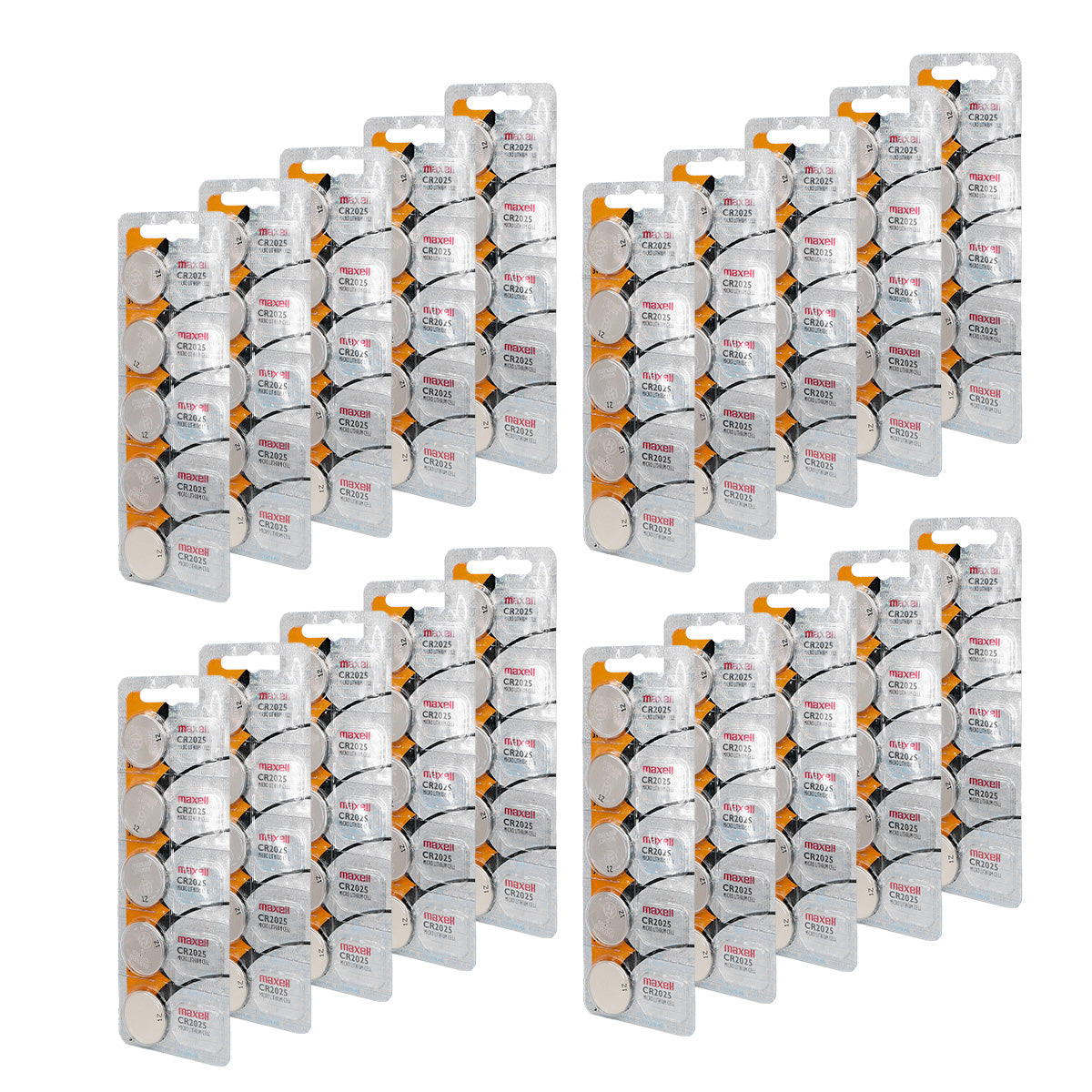 Bateria 100 Pila de Litio CR2025 20 Blister Pila de reloj Pila de Boton