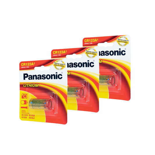 Bateria 3 Pilas De Litio CR123A Panasonic Para Camara
