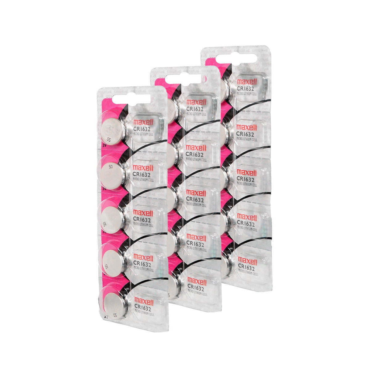 Pila de Litio CR1632 Maxell (pqt 15 pilas)
