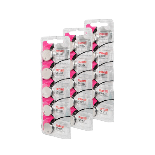 Pila de Litio CR1632 Maxell (pqt 15 pilas)