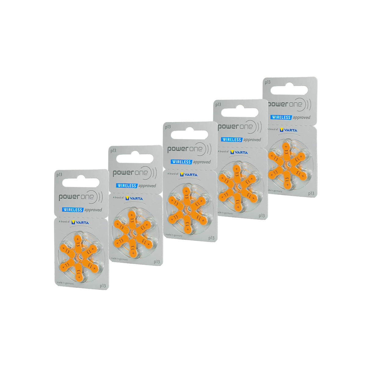 Bateria 30 Pilas 013 Power One para Auxiliar Auditivo 5 Blister