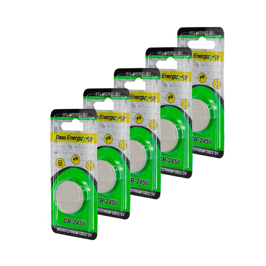 5 Pilas CR2450 New Energy Bateria Para Reloj De Litio